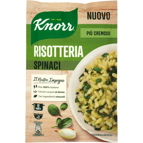 Knorr Reisgerichte Knorr Risotto Spinaci Reis mit Spinat 175g 100% italienisch Fertiggerichte Reisgericht 15x Original italienisch 8001080031177