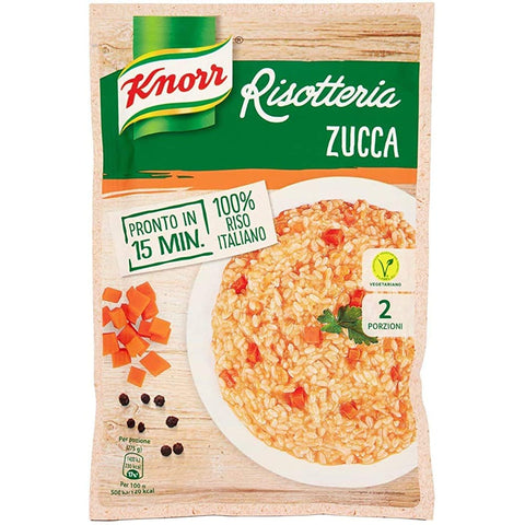 Knorr Reisgerichte Knorr Risotto Zucca Reis mit Kürbis 175 g 100% italienisch Fertiggerichte Reisgerichte Original 8000840020154