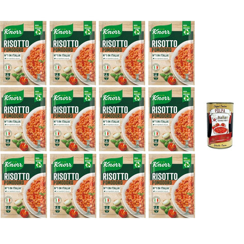 Knorr Risotto Reisgerichte Knorr Risotto mit Kürbis, Fertigrisotto mit natürlichen Zutaten, 100% italienischem Reis und Chicci al Dente, zubereitet im Topf oder in der Mikrowelle, 12x175 8032804040014