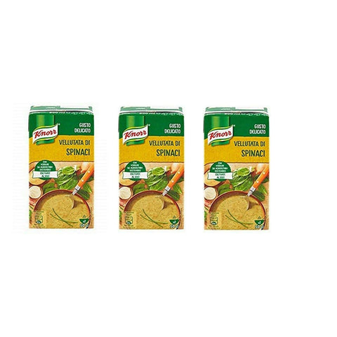 Knorr Le Vellutate samtiger Spinat echter Geschmack 500 ml 3x italienisch Original Suppe