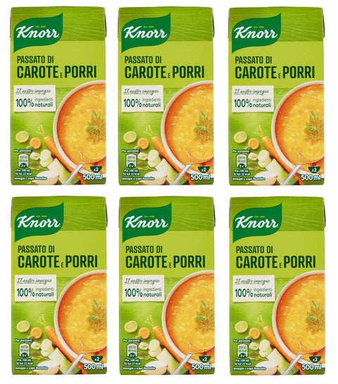 Knorr Suppen & Eintöpfe 6x Knorr Passato Tradizionale Vergangenheit traditionell 500 ml Echter Geschmack 8714100812624