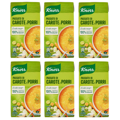 Knorr Passato Tradizionale Vergangenheit traditionell Echter Geschmack 6x 500 ml Original italienisch