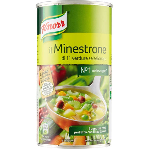 Knorr Suppen & Eintöpfe Knorr Il Minestrone Gemüsesuppe 11 Gemüse 500 gr 100% Natürliche Inhaltsstoffe 3x Original italienisch 8001080002146