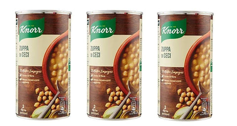 Knorr Tütensuppen 3x Knorr Zuppa di Ceci Kichererbsensuppe 500 g Langsam gekocht 8001080002115