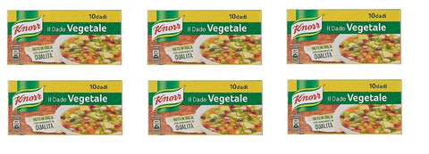 Knorr Tütensuppen 6x knorr veggie dado brodo Vegetarisch Suppenwürfel Brühe reich an Geschmack 10pz 8000830001156
