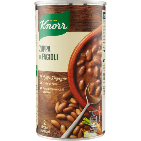 Knorr Zuppa di Fagioli Bohnensuppe 500 ml Langsam gekocht Tütensuppen italienisch Original