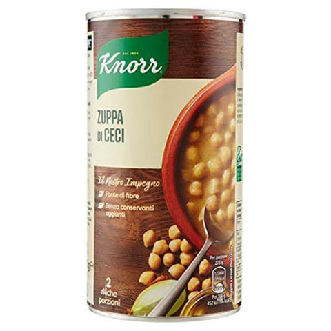 Knorr Tütensuppen Knorr Zuppa di Ceci Kichererbsensuppe 500 g Langsam gekocht Tütensuppen italienisch Original 8001080002115