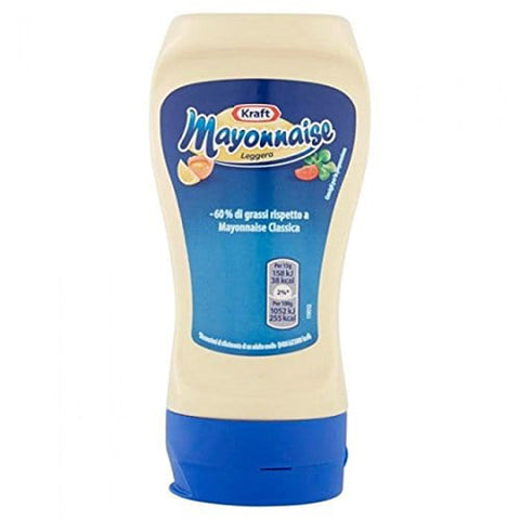 Kraft Foods Kraft Mayonnaise Leggera Light fettarm mayo würzen soße squeeze sauce 220 ml italienisch Original