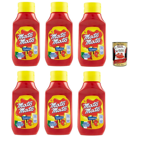 Kraft Würzsaucen Kraft Mato Ketchup Classico Tomato Ketchup mit 100% Tomaten Tomato Ketchup (fruchtig tomatiger Geschmack) 6x 390g italienisch Original 8001590982907