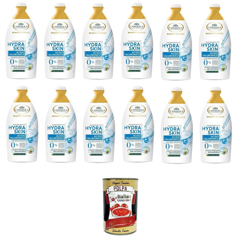 L'angelica Duschgel & Seifen L'angelica Beauty Essence Hydra Skin Body Wash Hyaluronsäure mit Avocadoöl 12x 520 ml Duschgel & Seifen italienisch Original