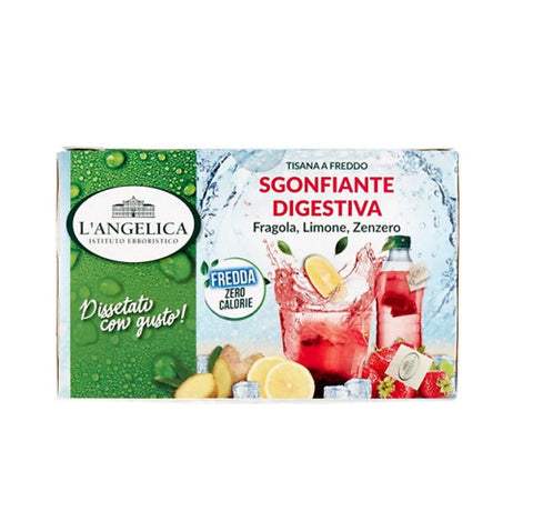 L'Angelica Kamille L'Angelica Tisana a Freddo Sgonfiante Digestiva 18 Filtri Kalter Kräutertee, entschlackend, verdauungsfördernd, 18 Filter - SONDERANGEBOT 8017331065808