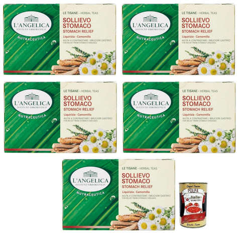 L'angelica L' Angelica Tisana Sollievo Stomaco ein Mittel gegen Sodbrennen Kräutertee mit einer Mischung aus Süßholz und 5x italienisch Original