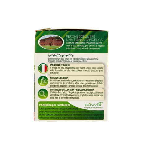 L'angelica Le Tisane Ventre Piatto Active Kräutertee für einen flachen Bauch 18 Filter 6x 36 g italienisch Original