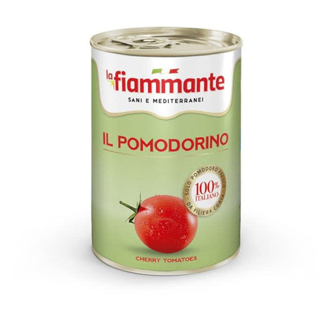 LA FIAMMANTE il pomodorino Pomodorini Kirschtomaten Tomaten sauce aus Italien dose 400g 48x Original italienisch
