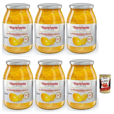 la fiammante Il Pomodorino Giallo a Pacchetelle, Gelbe Tomate 6x1kg Original italienisch Feinkost