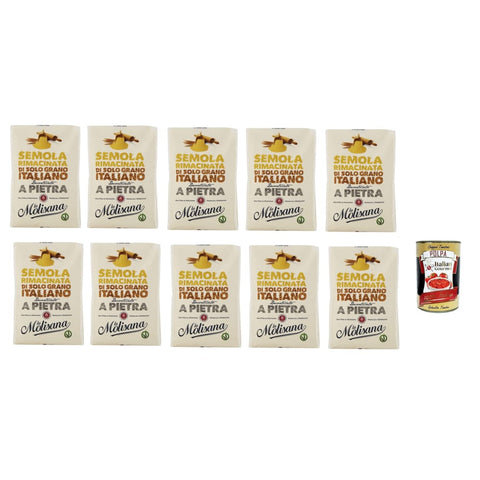 La Molisana Abgepackte Gebäckstücke La Molisana Molisana Semola rimacinata di Grano Duro Durum Weizengieß 1 kg Grieß für Pizza italienisch Original 8004690258316