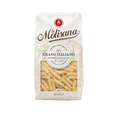 La Molisana Fusilli N. 28 Pasta Lenta Lavorazione Teigwaren aus Hartweizengrieß Bronze Zeichnung 500 g + 2x Italian Gourmet Polpa italienisch Original