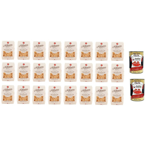 La Molisana Kurze Pasta La Molisana Casareccia Pasta Lenta Lavorazione Teigwaren aus Hartweizengrieß Bronze Zeichnung 500 g + 2x Italian Gourmet Polpa italienisch Original 8004690052815