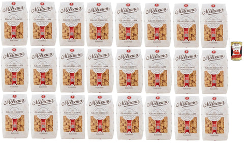 La Molisana Kurze Pasta La Molisana Radiatori N°73, Pasta Lenta Lavorazione Teigwaren aus Hartweizengrieß Bronze-Zeichnung 24x 500g + Italian Gourmet polpa 400g 8004690057308