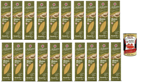La Molisana Nudeln & Pasta 20x La Molisana, Spaghetti n. 15 Senza glutine, Gluten frei Pasta mit voller Reis, Mais und Quinoa, gluten free, 400 g + Italian Gourmet polpa 400g 8004690470022
