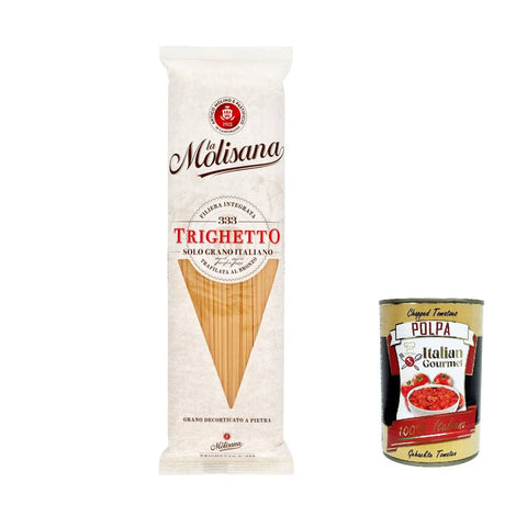 La Molisana Trighetto N. 333 Pasta Lenta Lavorazione Teigwaren aus Hartweizengrieß Bronze Zeichnung 500 g italienisch Original