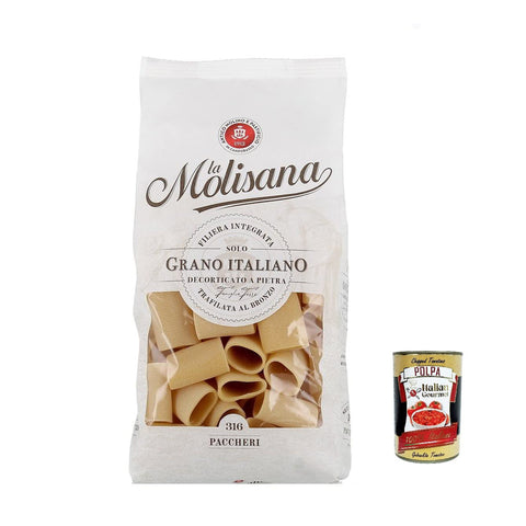 La Molisana Paccheri N. 316 Pasta Lenta Lavorazione Teigwaren aus Hartweizengrieß Bronze Zeichnung 6x 500g italienisch Original