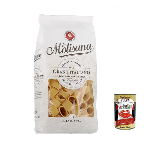 La Molisana Nudeln & Pasta La Molisana Calaramata N. 314 Pasta Lenta Lavorazione Teigwaren aus Hartweizengrieß Bronze Zeichnung 3x 500g italienisch Original 8004690123140