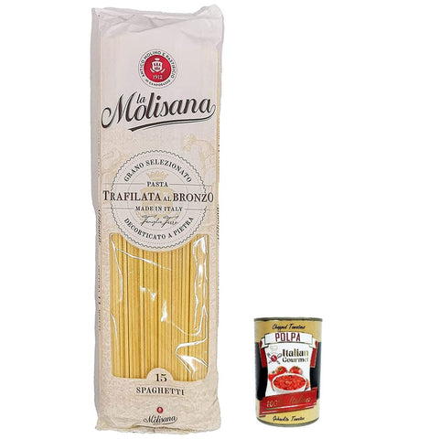 La Molisana Nudeln & Pasta La Molisana Spaghetti N. 15 Pasta Lenta Lavorazione Teigwaren aus Hartweizengrieß Bronze Zeichnung 500 g italienisch Original 8004690051573