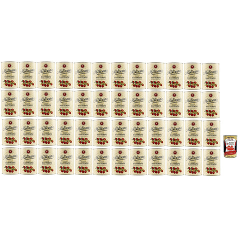 La Molisana Datterini Kirschtomaten Datterini süßer Geschmack längliche Form italienisches Sauce Tomaten 48x400 g italienisch Original Pastasauce + kostenlos polpa