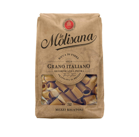 La Molisana Pflegestifte & Lippenbalsam 6x Pasta La Molisana Mezzi rigatoni n.32 Integrale Vollkornnudeln Kurze Nudeln, NUR italienischer Weizen - 500g + Italian Gourmet P0lpa 400g 8004690613191