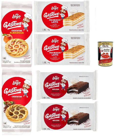 Lago 1968 Le Merende di Gastone Testpaket Törtchen und schokolade kuchen einzeln verpackt Kindersnack ohne Palmöl 6 italienisch Original