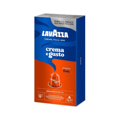 Lavazza Kaffeekapseln Lavazza Capsule Crema e Gusto Forte 10 Kaffeekapseln mit Kakaonoten 57g