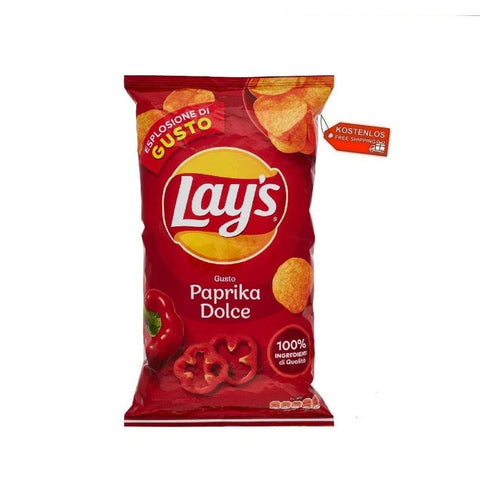Lay's Chips 24x Lay's Patatine alla paprika dolce Süße Paprikachips 133gr 8410199014849