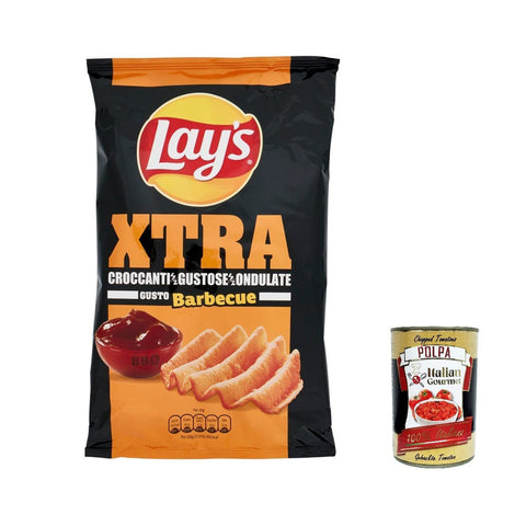 Lays XTRA GUSTO BARBECUE Chips Patatine Kartoffelchips gesalzen 110 g Kartoffel chips italienisch Original