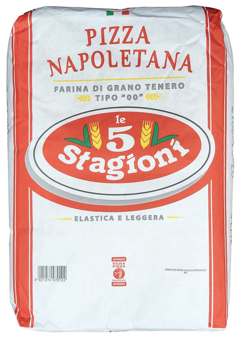 Le 5 Stagioni Pizza Mehl Napoletana 10 kg Sack Weizenmehl Typ 00, Farina di grano tenero tipo "00" Italien italienisch Original