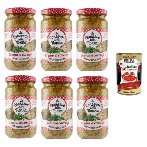 Le Conserve della Nonna Koch- & Backzutaten Le Conserve della Nonna Crema di Carciofi Artischockencreme für Nudeln, Reis und Croutons 6x 190 gr italienisch Original 8005360003557
