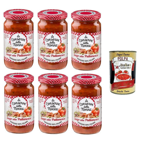 Le Conserve della Nonna Koch- & Backzutaten Le Conserve della Nonna Sugo alla Puttanesca Soße 6x 190 g Koch- & Backzutaten italienisch Original 8005360001096