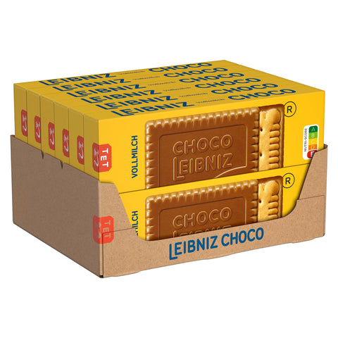 Leibniz Choco Vollmilch, 12er Pack 12x125g Original italienisch Kekse