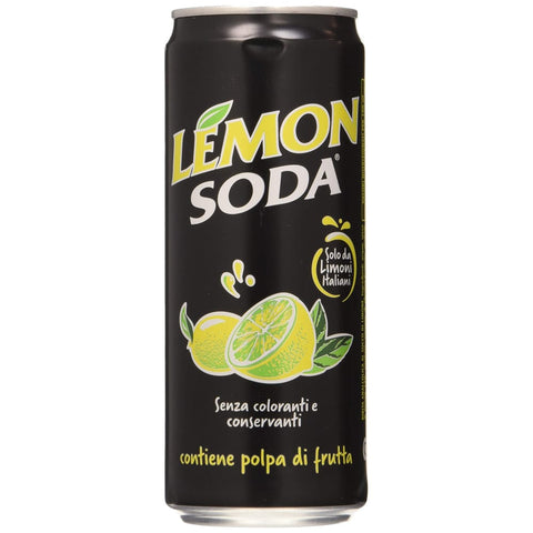Lemon Soda Limonade Lemon Soda Set 24 Lemonsoda Dose 33 cl Softdrinks für Partys, Mehrfarbig, Einheitsgröße, 7920 italienisch Original 8058615108170