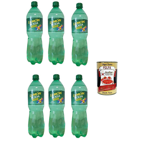 Lemonsoda Twist, soda drink Zitrone italienisch Limonata und gazzosa, 12% nicht alkoholisches Getränk Zitronensaft, Zitronen aus Süditalien 6x 1 l Original
