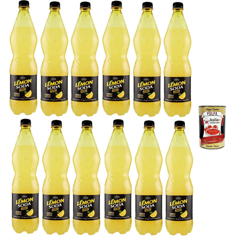 Lemonsoda zero PET 12x 1 Lt Flasche Campari Group Lemonsoda Zitrone italienisch Cola & Limonade Original