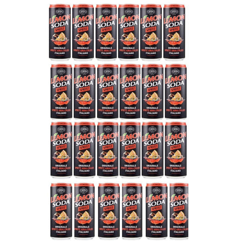 Lemonsoda Energy Drinks Lemonsoda Spritz Kohlensäurehaltiges Erfrischungsgetränk mit Orangensaft, 24 x 33 cl