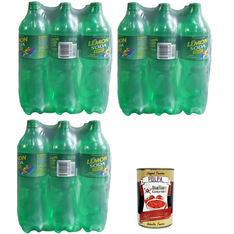 Lemonsoda Limonade Lemonsoda Twist Gazzosa 18x 100cl Original italienisch inkl. Italian Gourmet Polpa 400g 8057192005827