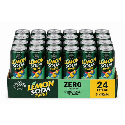 LEMONSODA Twist ZERO Gazzosa 24x33cl Original italienisch Getränk