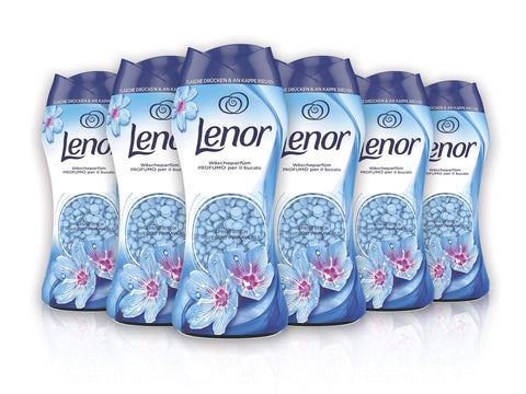 Lenor Flüssiger Weichspüler Lenor Parfüm für Frühlingsblumen, Patchouli und Eden weiß - Packung mit 6 x 218 g 8001090891082