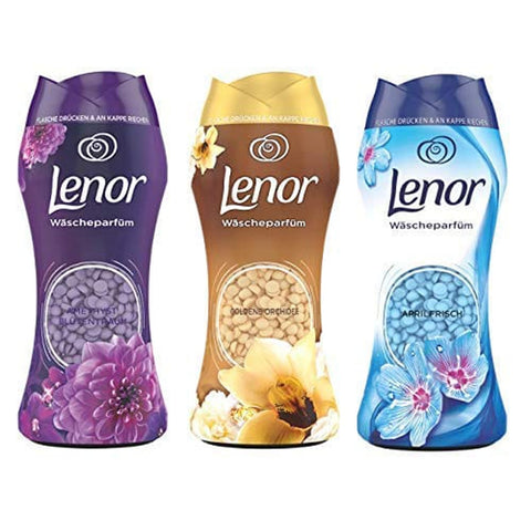Lenor Flüssiger Weichspüler Lenor Wäscheparfüm SET (Amethyst Blütentraum Goldene Orchidee Aprilfrisch) ( 3 x 210g italienisch Original