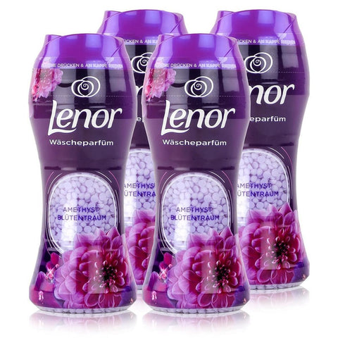 Lenor Stoff-Deodorant Lenor Unstoppables Wäscheparfüm Amethyst Blütentraum (4er Pack) 210 g italienisch Original 4055902134373