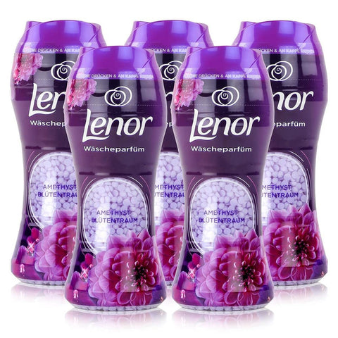 Lenor Stoff-Deodorant Lenor Unstoppables Wäscheparfüm Amethyst Blütentraum (5er Pack) 210g italienisch Original 4055902134366