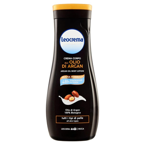 Leocrema Lotionen Leocrema Corpo 400 Argan Creme per mani e corpo italienisch Original 8008970037608