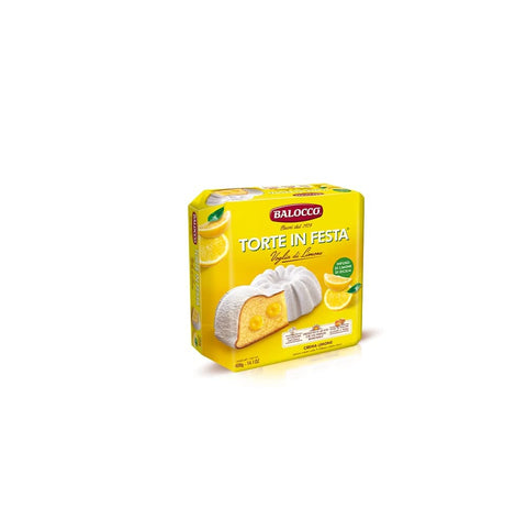 LIMONE Kategorien Balocco Torte in Festa farcita con crema al limone e ricoperta con zucchero a velo Kuchen gefüllt mit Zitronencreme und mit Puderzucker bedeckt 400g 8001100063676
